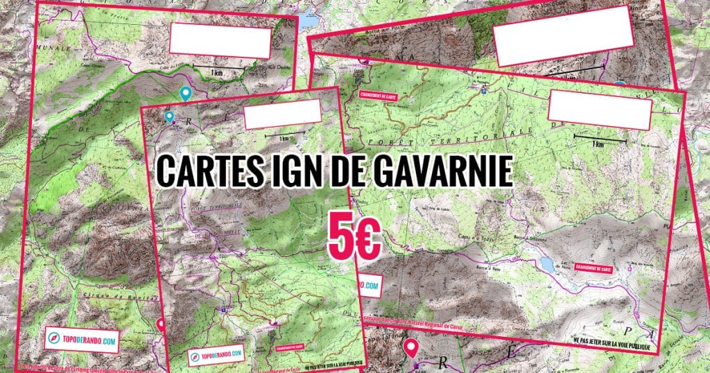 cartes IGN cirque de gavarnie