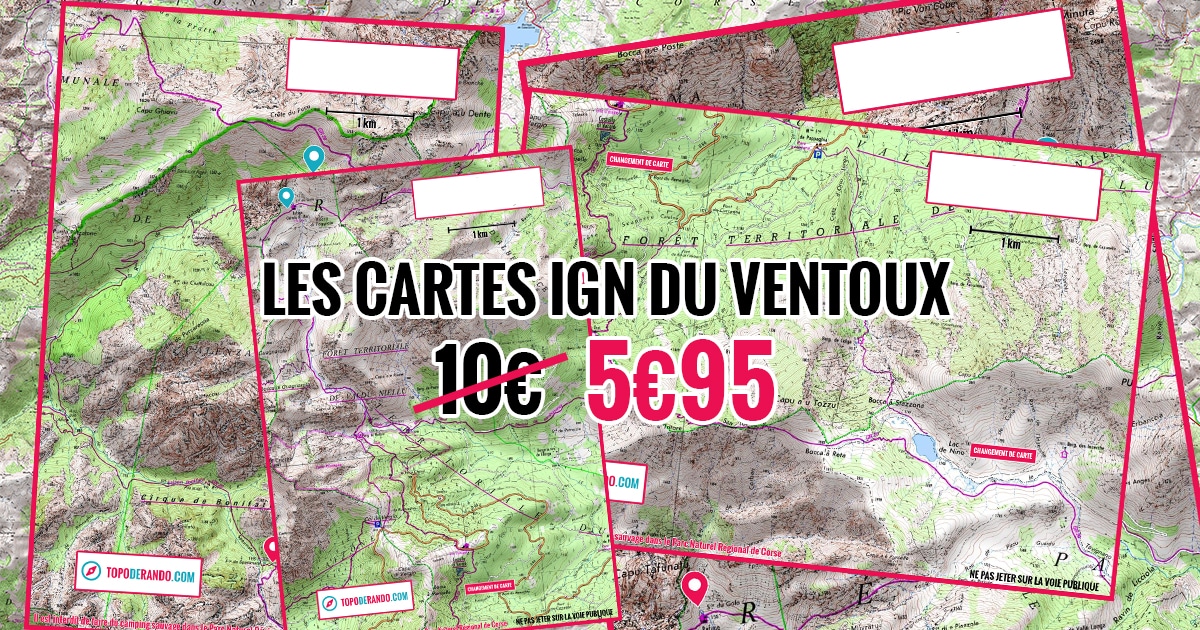 carte IGN du ventoux