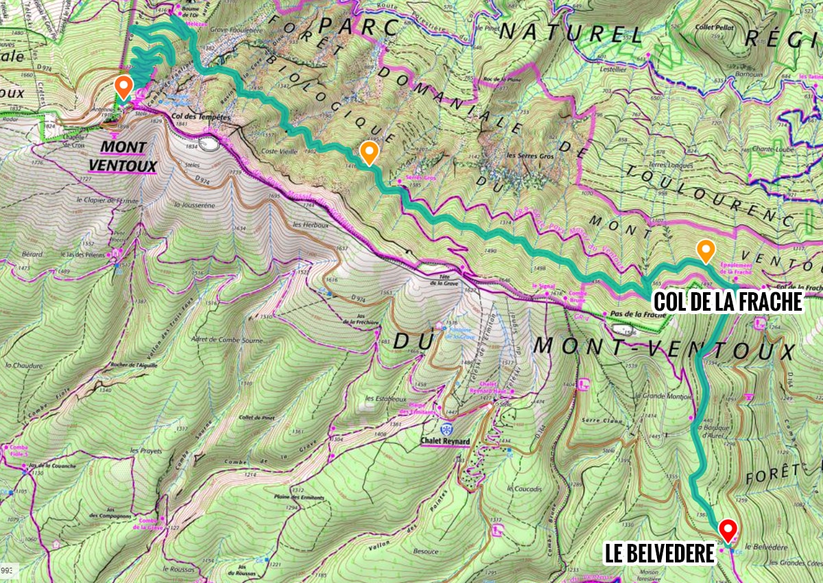 randonnée ventoux col frache