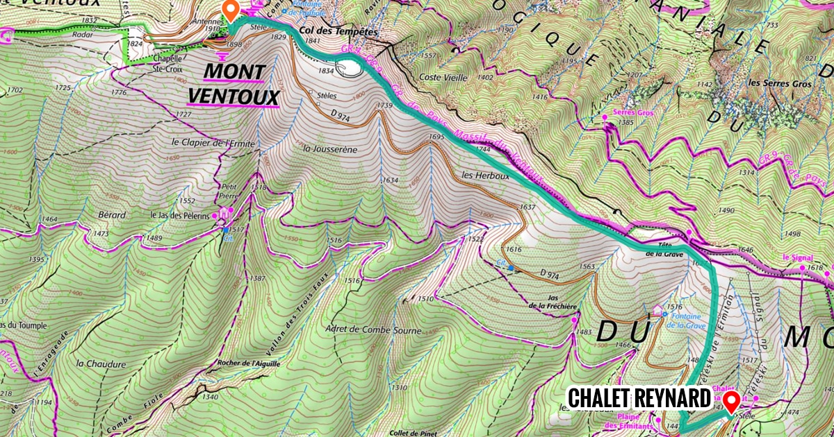 randonnée depuis le Chalet Reynard