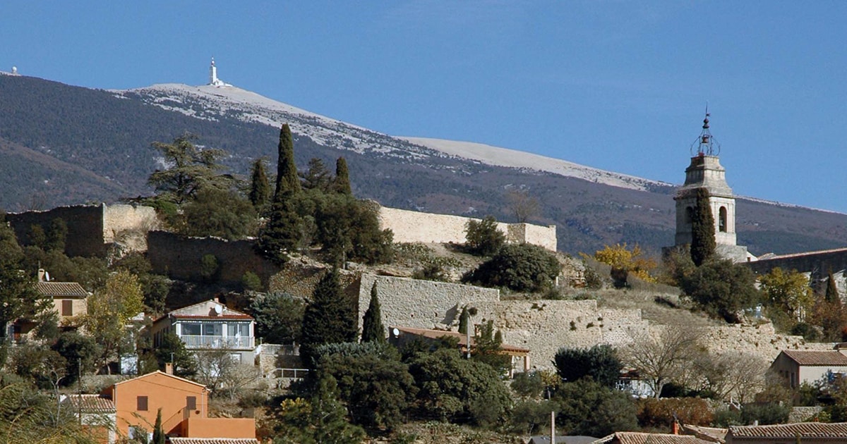 vue sur le Ventoux depuis Bédouin