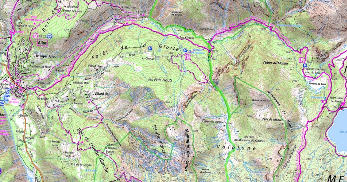Du village d'Allos jusqu'au lac