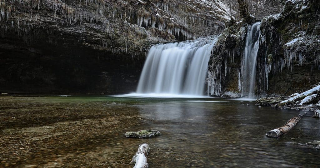 Le Gour Bleu : 3ème cascade du hérisson